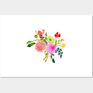 Floral Watercolor, Renunculus Posters and Art